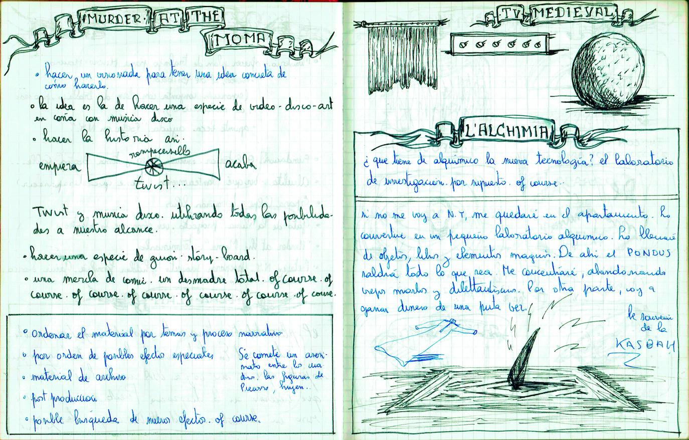 Publican por vez primera el 'Diario de Nueva York' del artista vasco Juan Carlos Eguillor, un testimonio muy personal de sus deseos y frustraciones