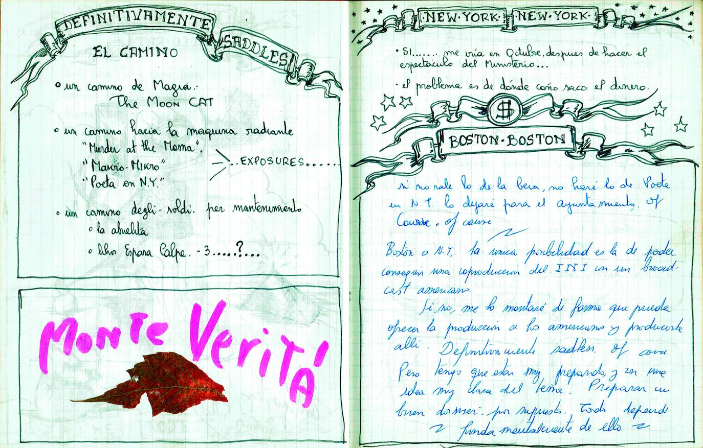 Publican por vez primera el 'Diario de Nueva York' del artista vasco Juan Carlos Eguillor, un testimonio muy personal de sus deseos y frustraciones