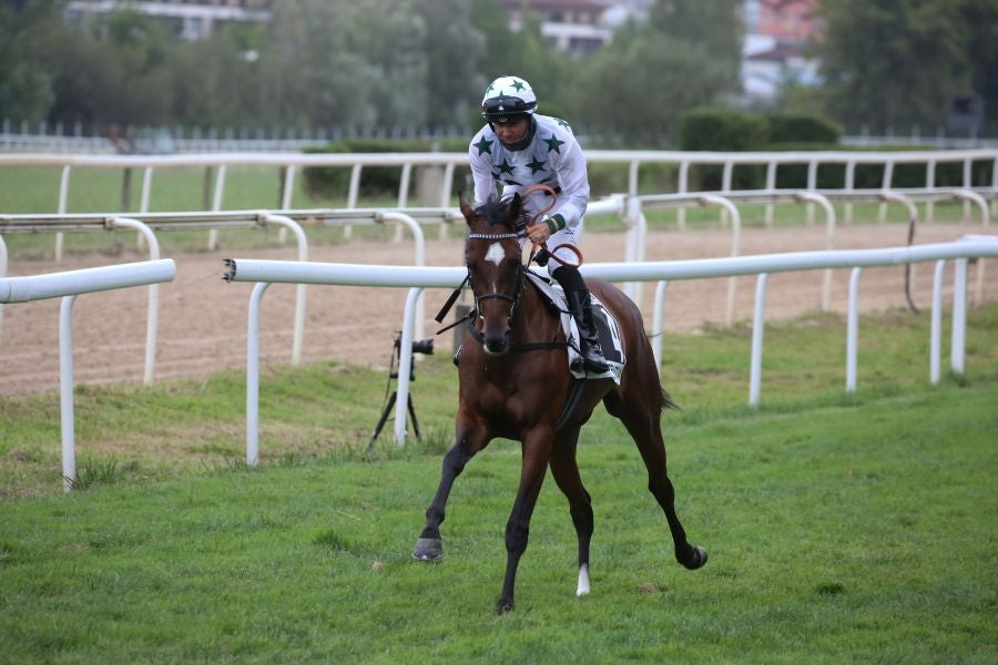 Carreras en el hipódromo de Lasarte. 