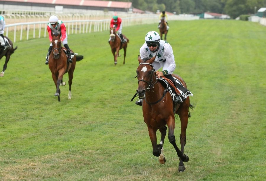 Carreras en el hipódromo de Lasarte. 