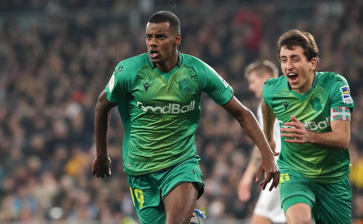 Isak en el Bernabéu. 