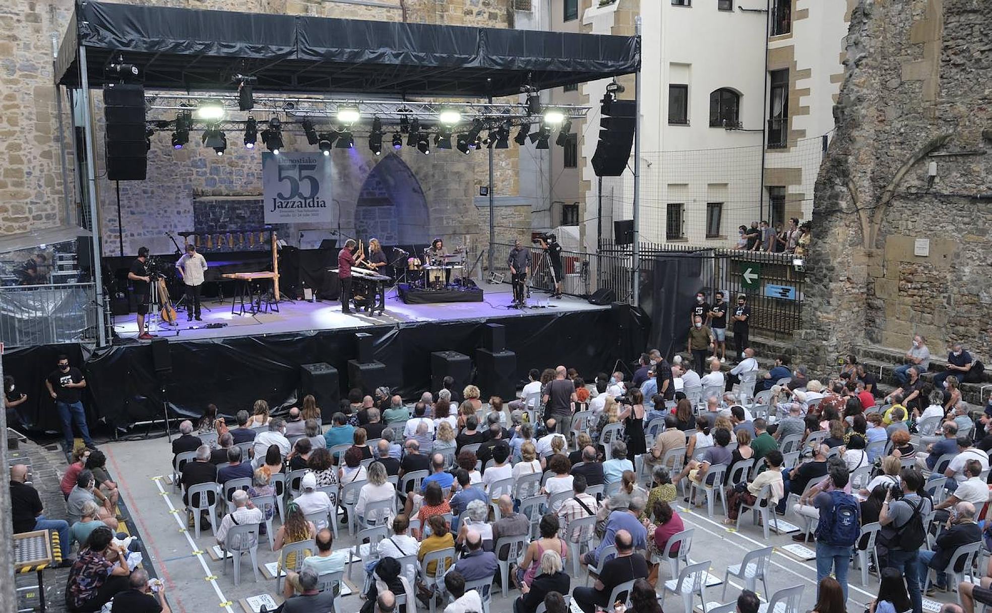 Uno de los conciertos del Jazzaldia, quese cerró con unbalance excelente.