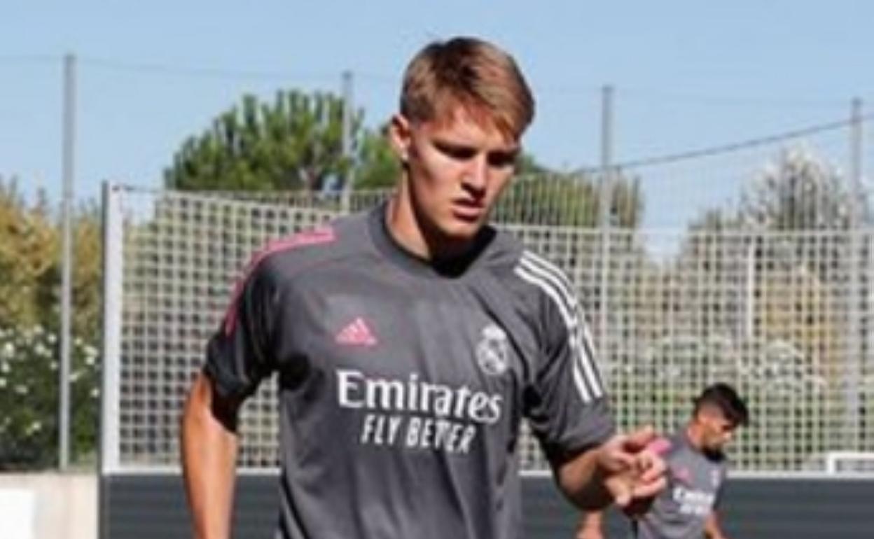 Odegaard, en Valdebebas. 