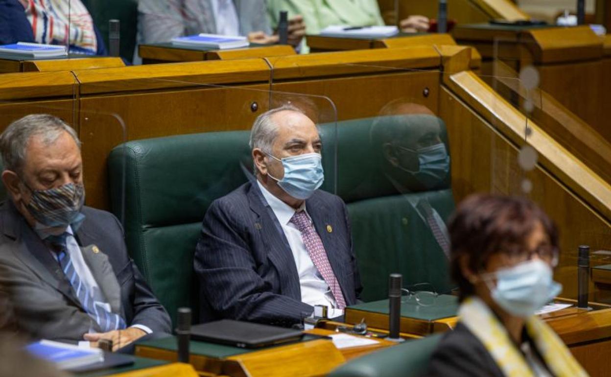 Iñaki Arriola, el pasado jueves en el pleno de investidura del lehendakari.