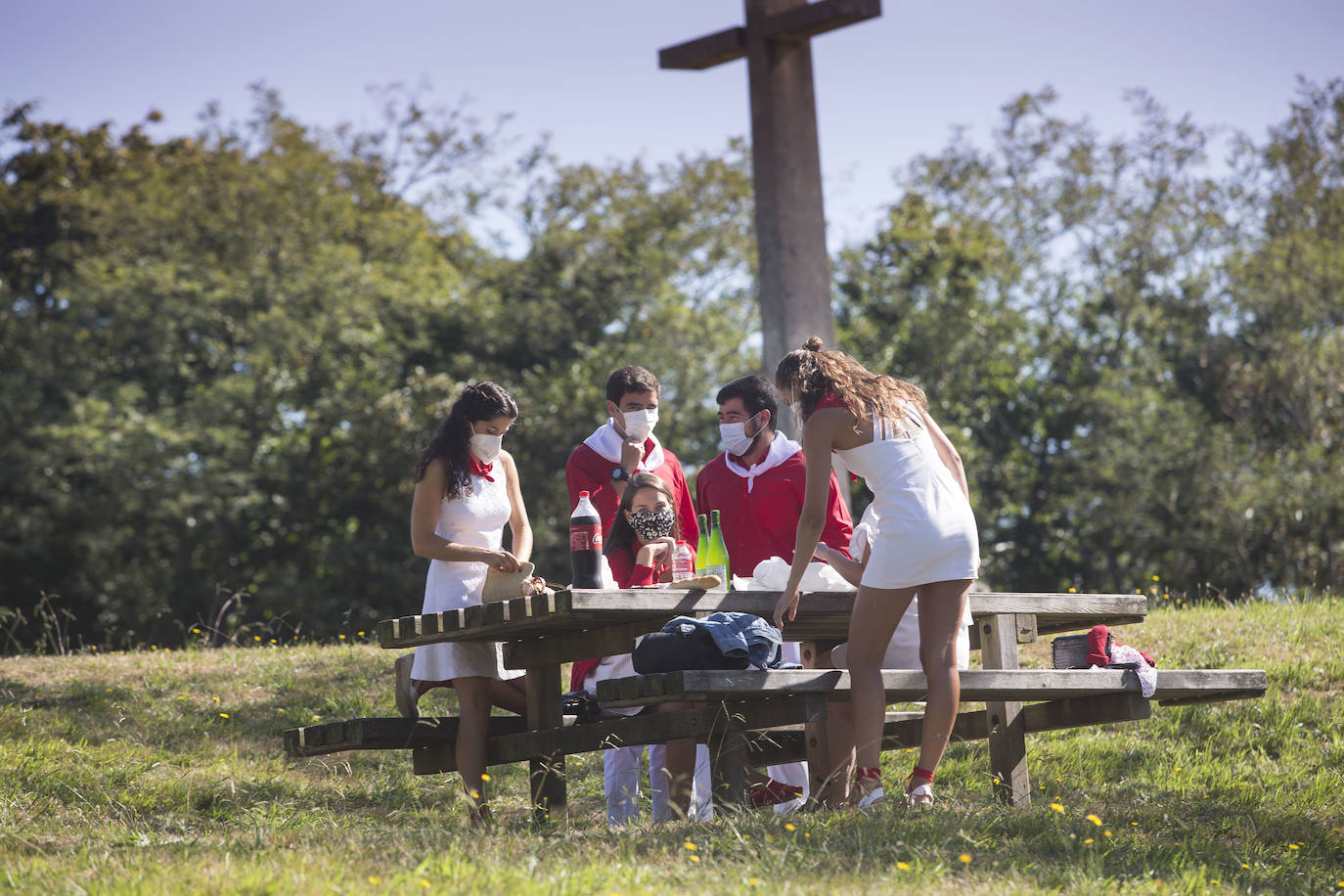 Hondarribia vive un 8 de septiembre extraño. 