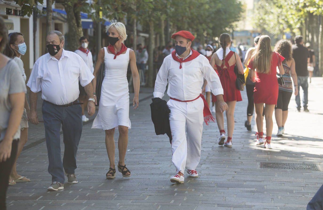 Hondarribia vive un 8 de septiembre extraño. 