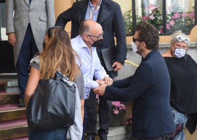 Imagen secundaria 1 - Matt Dillon a su llegada al Hotel María Cristina de Donostia. 