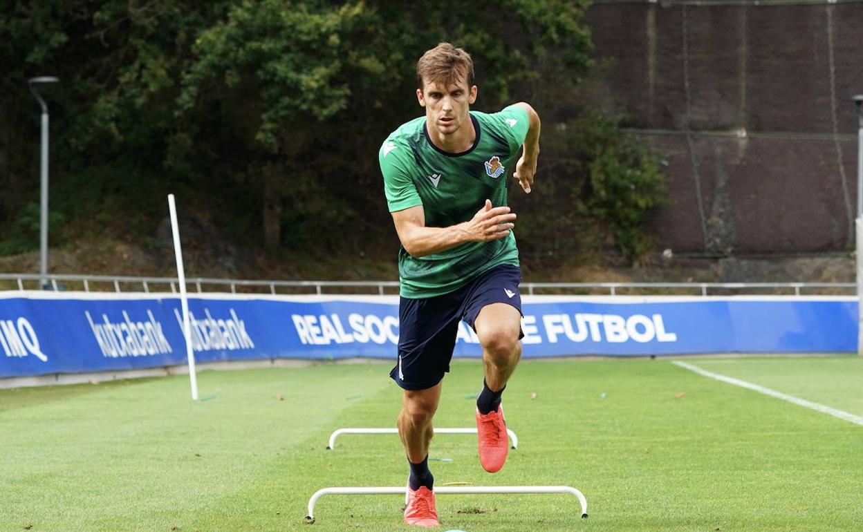 Diego Llorente, en Zubieta. 