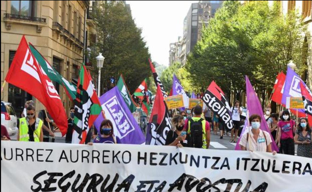 Covid-19: Los sindicatos de la enseñanza se manifestarán el 2 de octubre en las capitales vascas