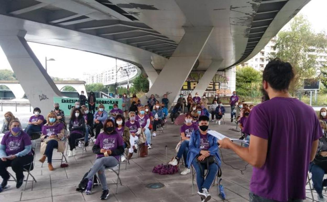 Asamblea de las trabajadoras de residencias de Gipuzkoa. 