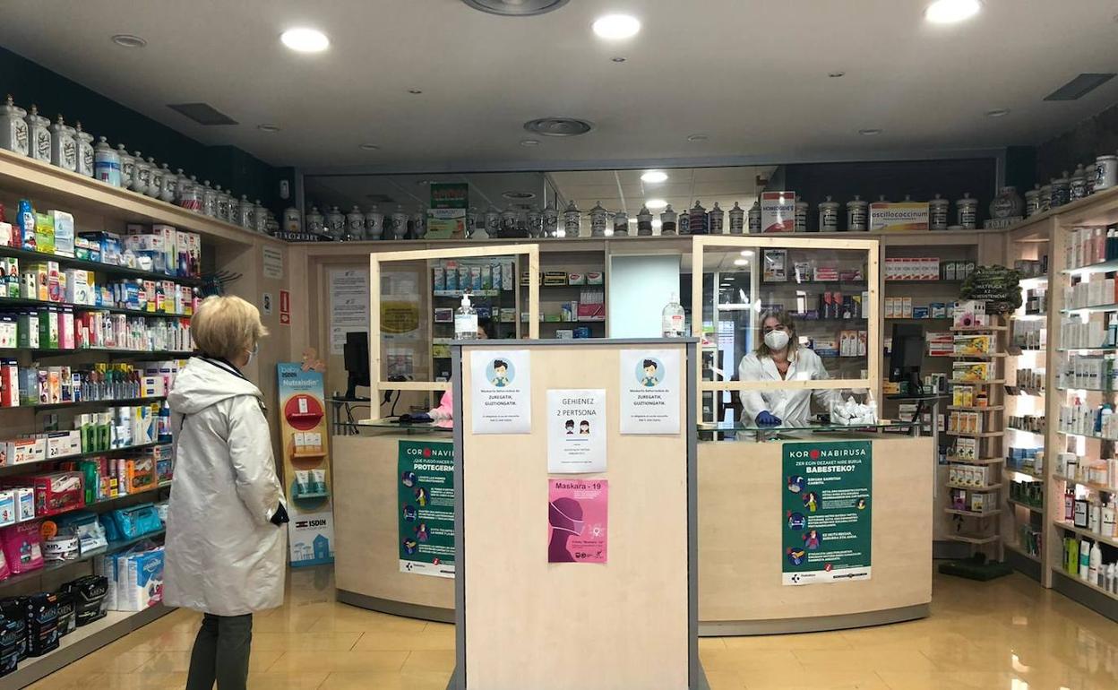 La farmacia Garate de Oñati.