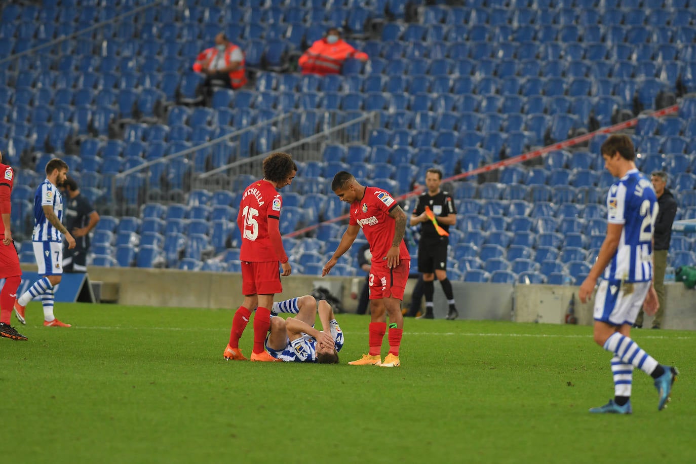 Las imágenes del Real Sociedad - Getafe disputado en el Reale Arena