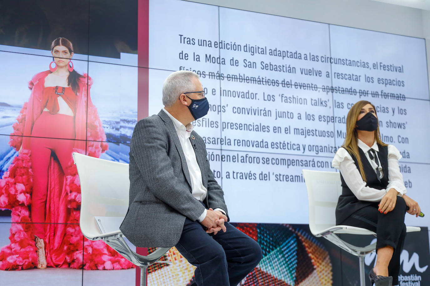 Sophie et Voilà, Álex Vallejo o Inge Zubeldia presentarán sus colecciones sobre una pasarela de San Telmo, cuyo aforo se ha reducido al 30% de su capacidad habitual