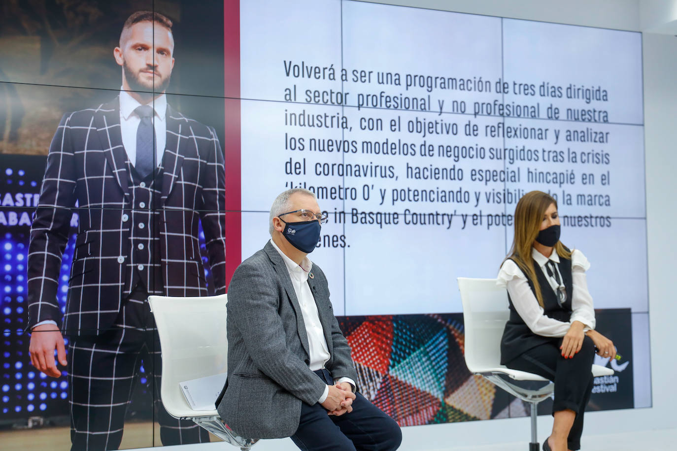 Sophie et Voilà, Álex Vallejo o Inge Zubeldia presentarán sus colecciones sobre una pasarela de San Telmo, cuyo aforo se ha reducido al 30% de su capacidad habitual