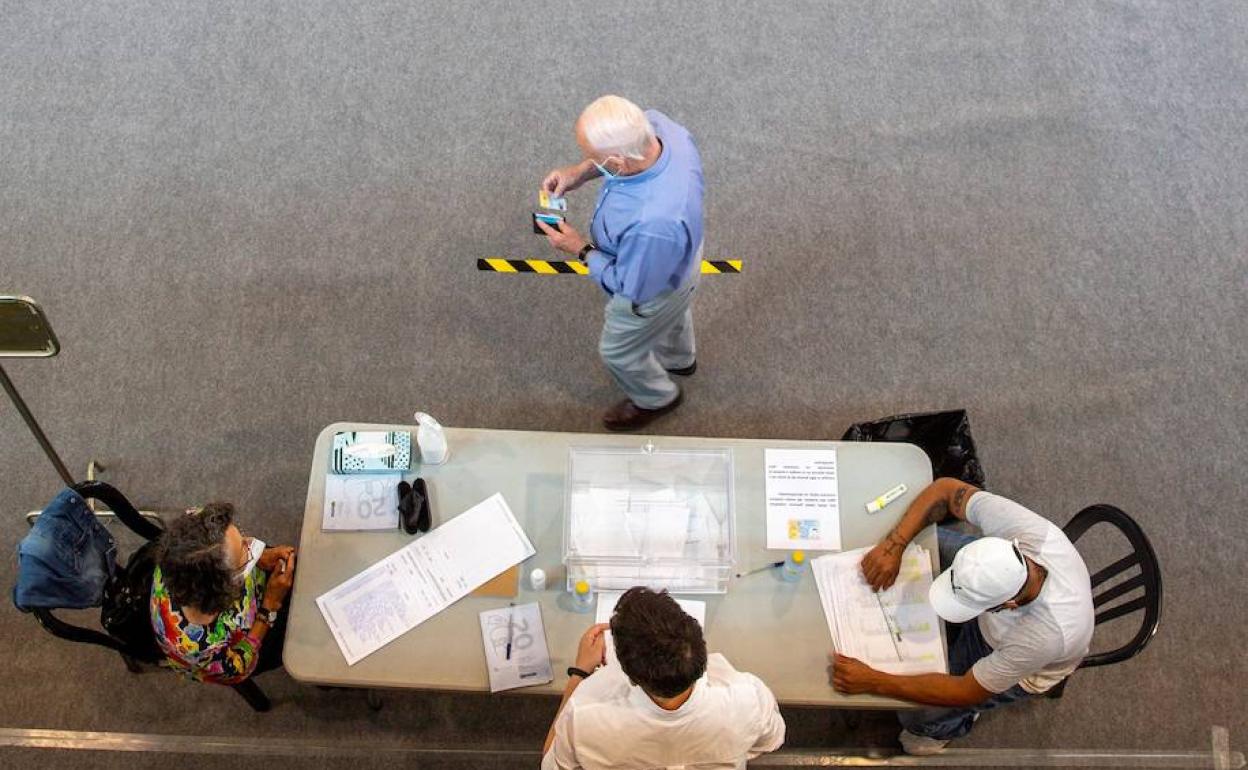 Mesa electoral el pasado 12 de julio. 