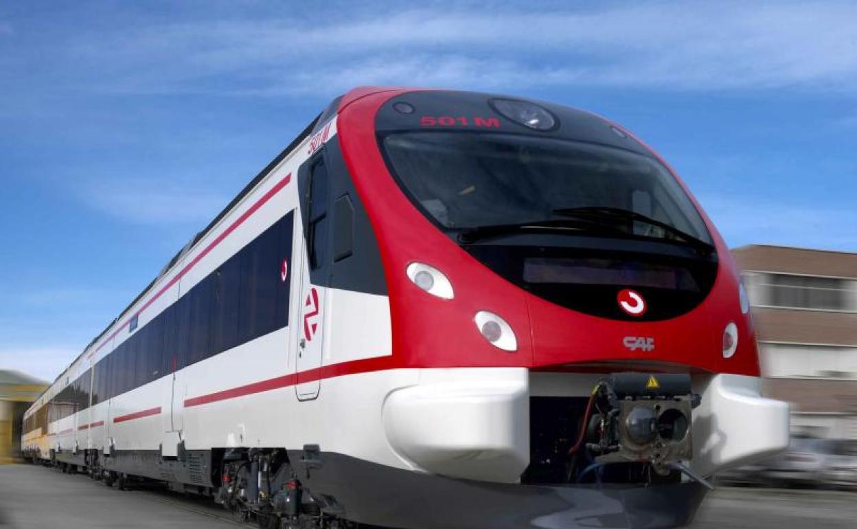 Imagen de uno de los Civias que CAF fabricó en el pasado para la flota de Cercanías de Renfe.