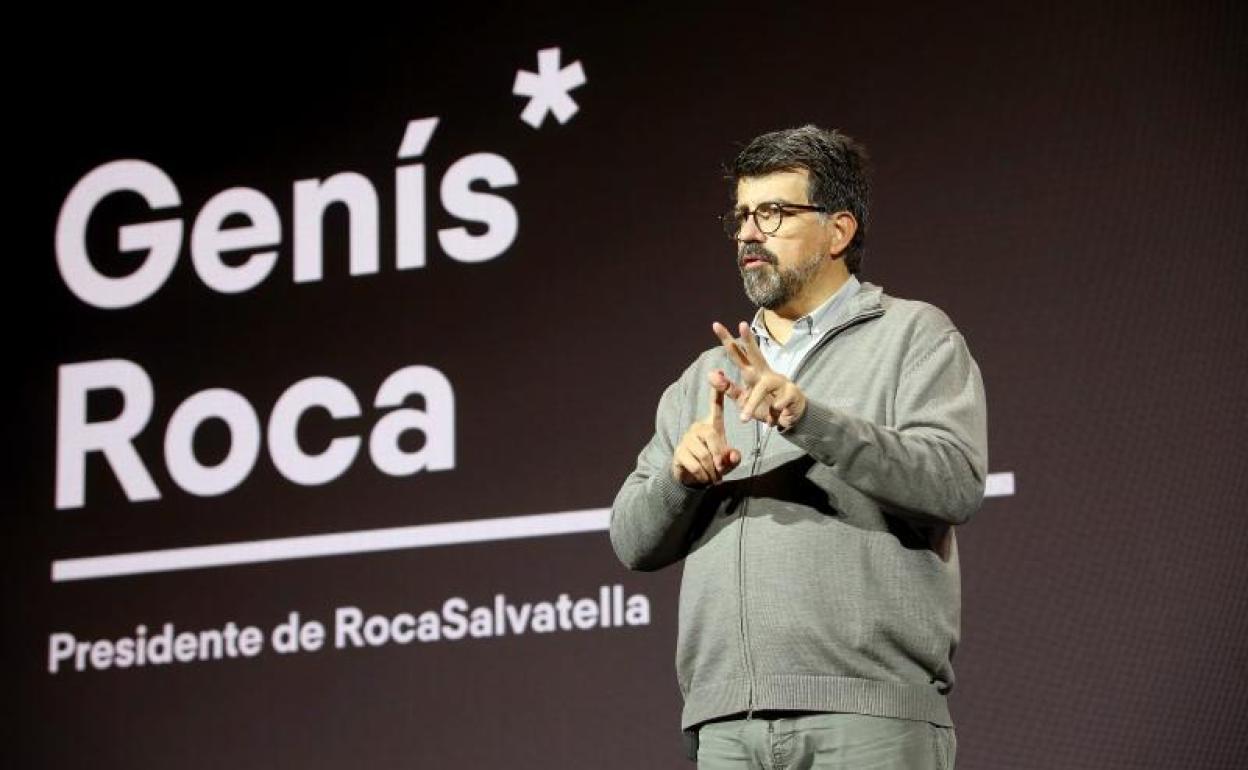 El historiador, consultor, arqueólogo y especialista en internet Genís Roca, ayer en el Kursaal.