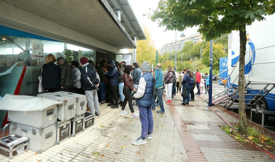Errenteria ha acogido la final de pelota vasca adaptada, donde se han medido los jugadores clasificados el 4 de octubre en Bidania. 