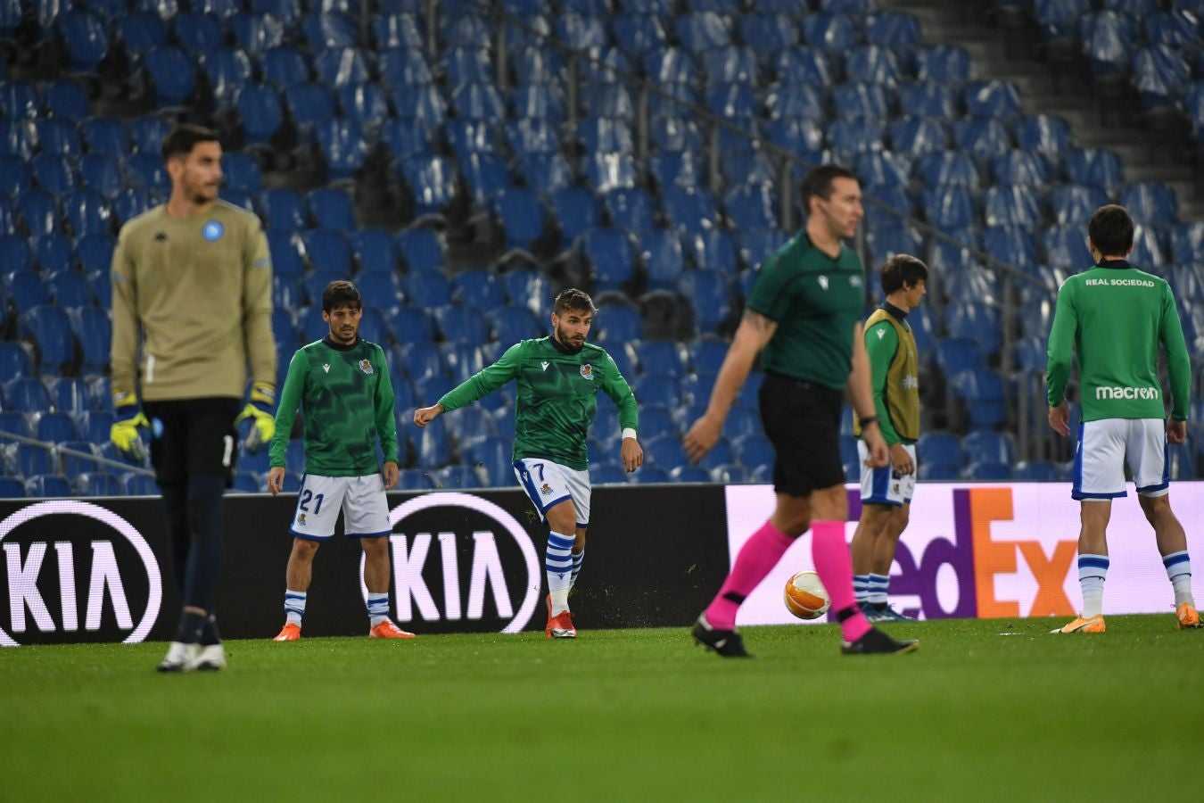 La Real Sociedad y el Nápoles han disputado la segunda jornada de la Europa League en el Reale Arena