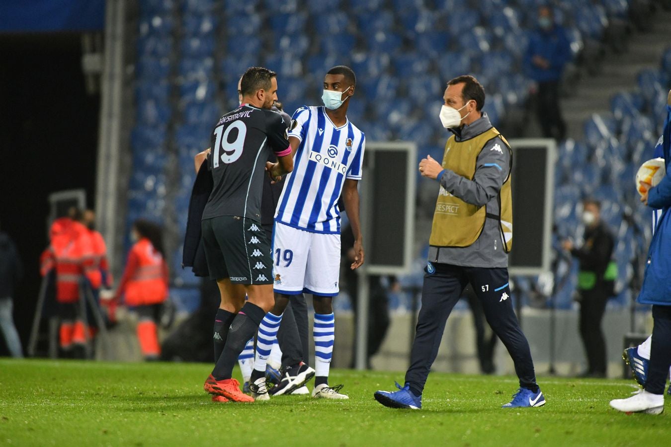 La Real Sociedad y el Nápoles han disputado la segunda jornada de la Europa League en el Reale Arena
