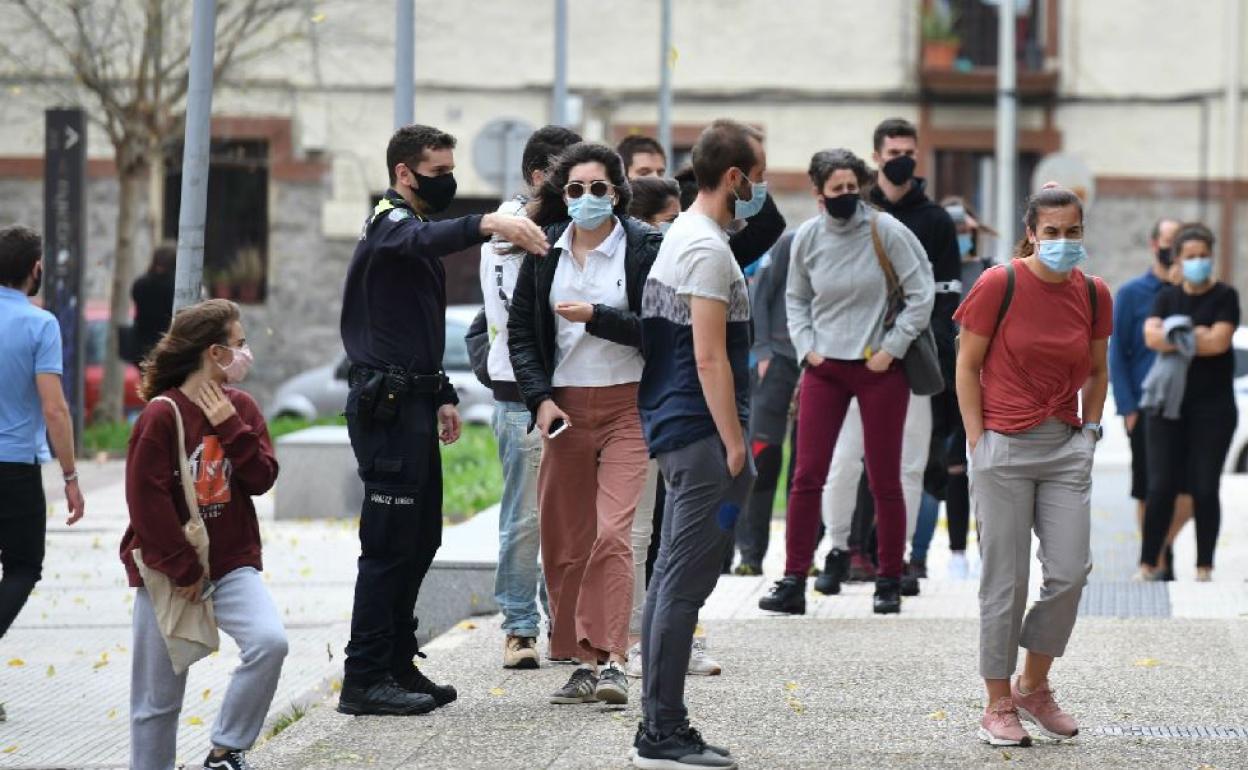 El cribado masivo en Hernani comenzó ayer