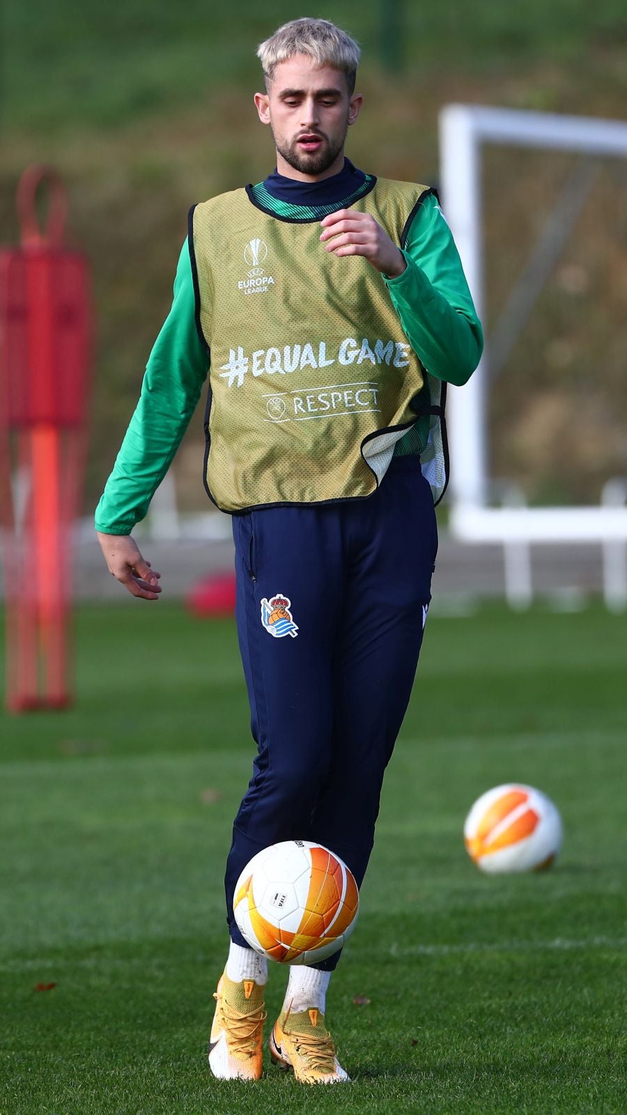 Los de Imanol Alguacil se han ejercitado esta mañana en Zubieta con la vista puesta en el partido que disputarán mañana ante el conjunto holandés. 