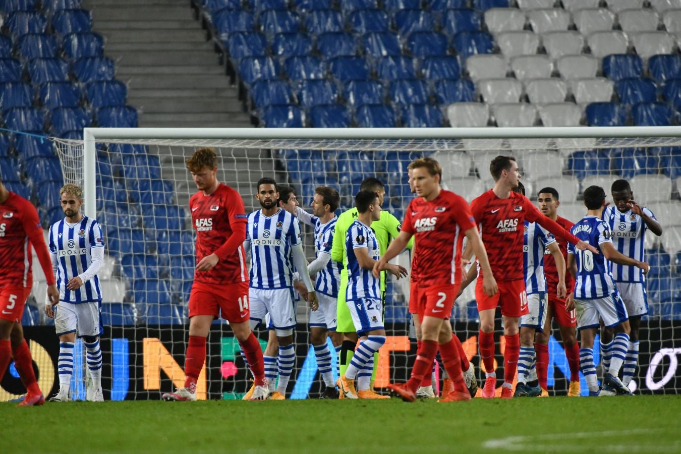 Los txuri-urdin sumaron los tres puntos gracias al gol de Portu en el minuto 58. 