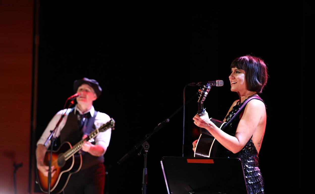 Concierto de Amaral en el Palacio Euskalduna de Bilbao el pasado mes de julio. 