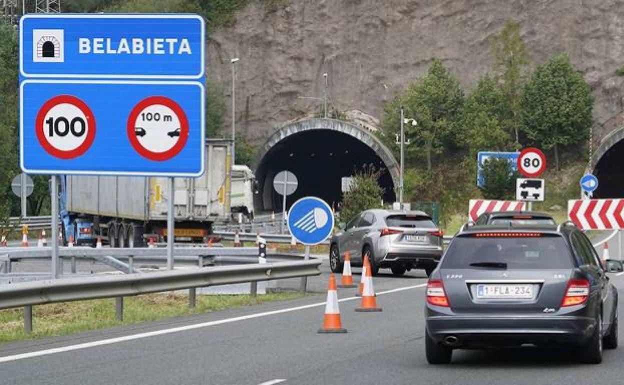 La A-15 se cerrará la noche de este martes para la adecuación de los túneles de San Lorenzo y Belabieta