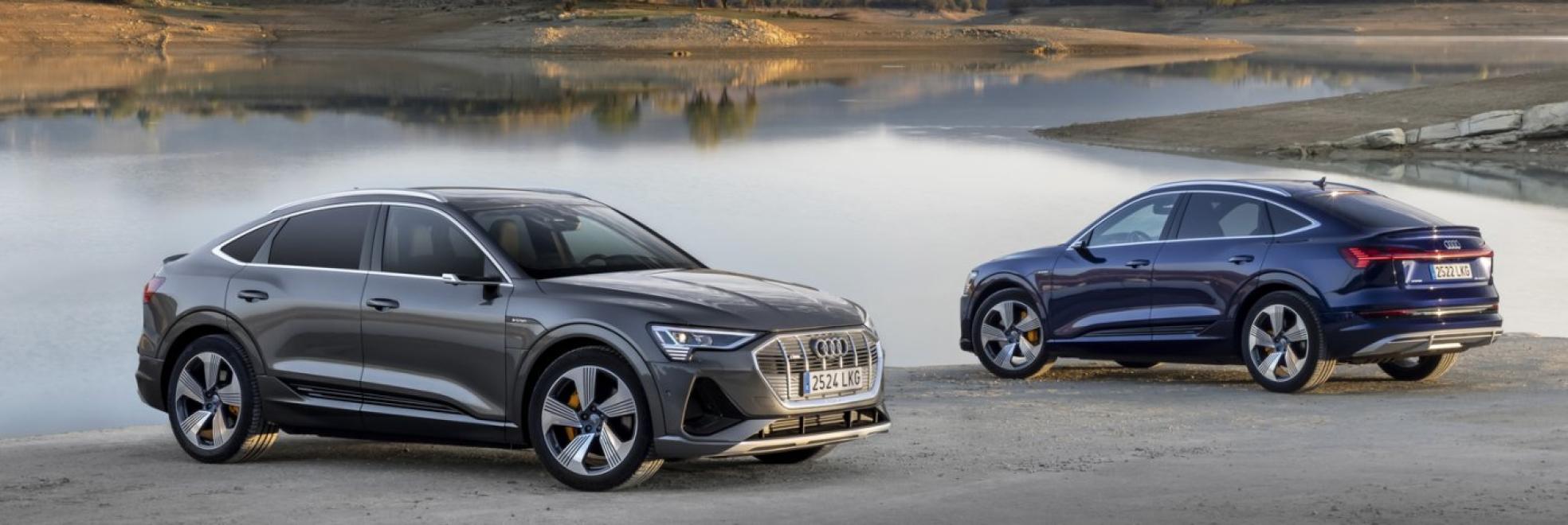 El nuevo Audi e-Tron Sportback tiene una imagen muy atractiva y dinámica, enseña de la marca. 