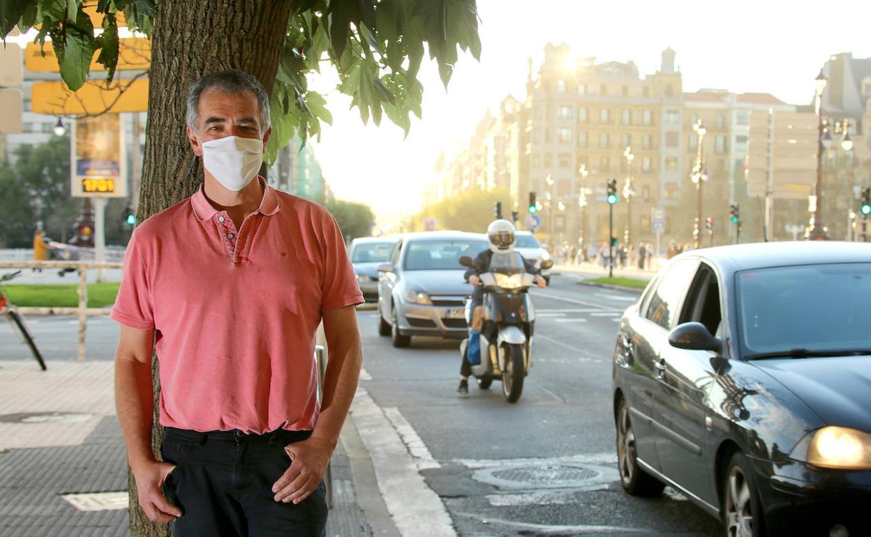 Mikel Manzano padre recuerda a su hijo, del mismo nombre y que falleció en enero en la N-121-A.