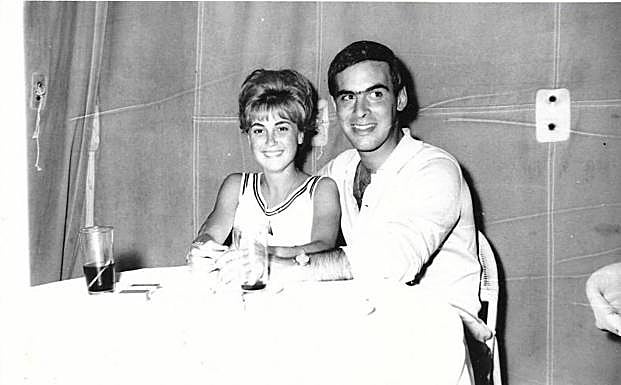 La pareja hace 55 años. 