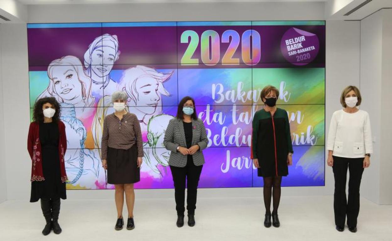 Presentación de la nueva edición de 'Beldur Barik', el programa de prevención de la violencia sexista entre jóvenes. 