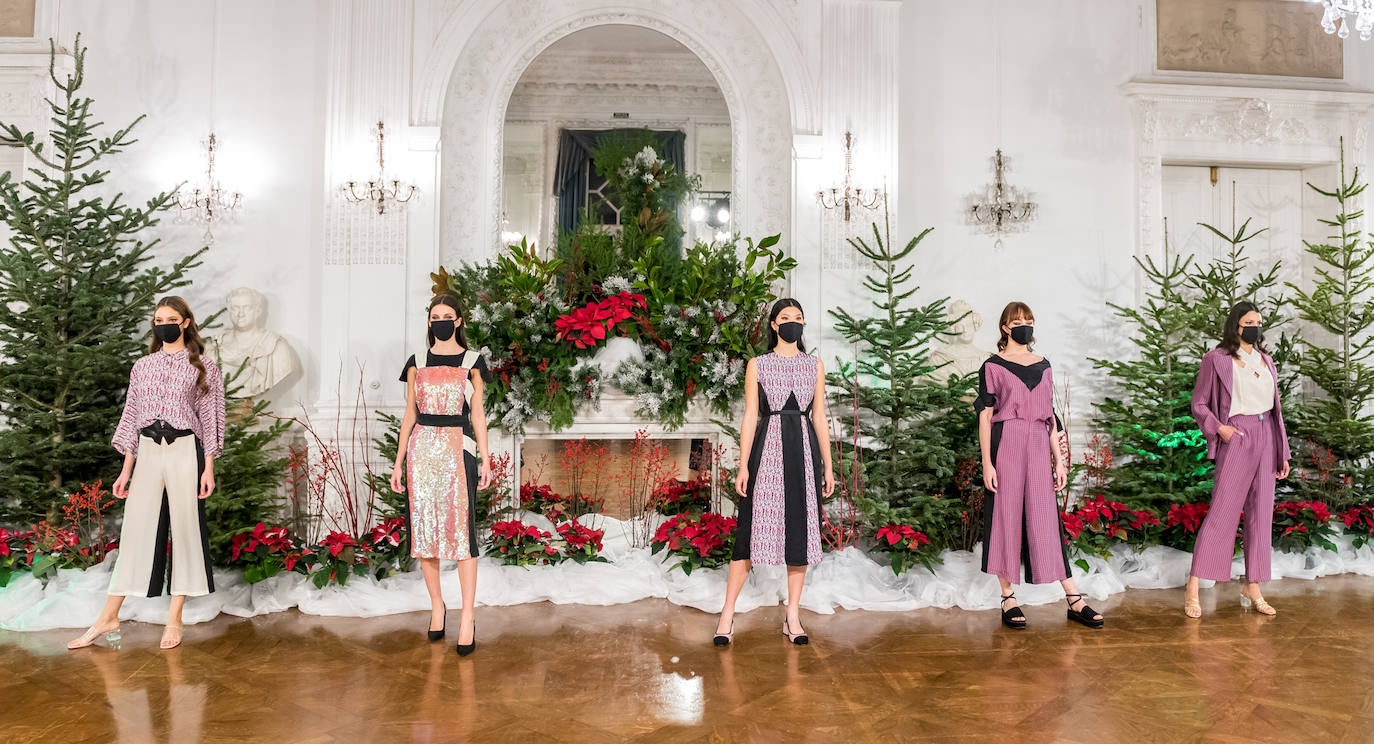 El Palacio Miramar de Donostia acogió ayer a quinta edición del desfile de moda sostenible firmado por 14 diseñadores de GK Green Fashion