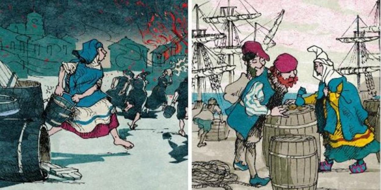 María de Echeverría y María de Labayen. 