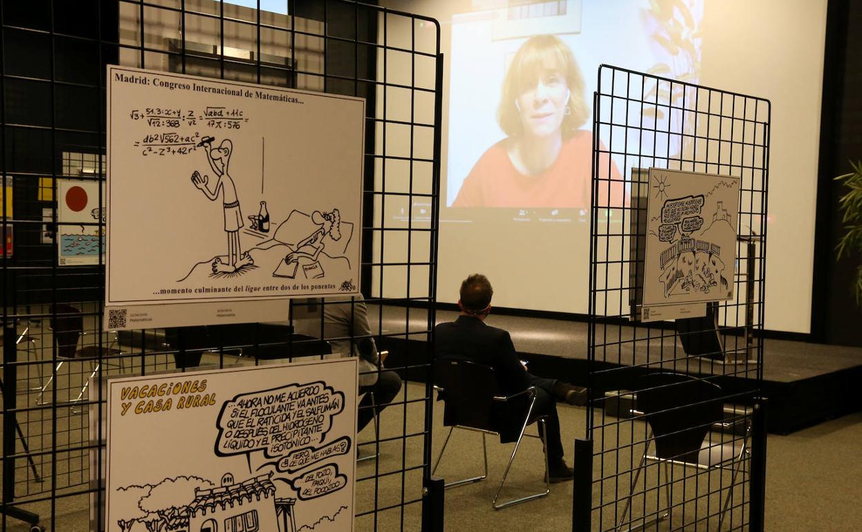 Una vista de la exposición de Forges en el museo Eureka!