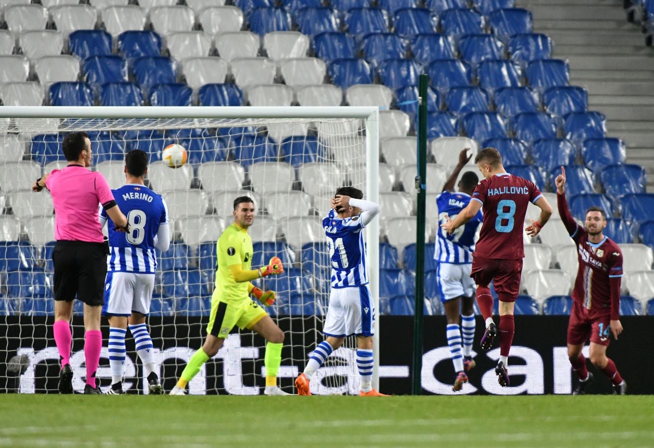 La Real Sociedad busca una victoria ante el colista del grupo F que le permita lograr la clasificación a la siguiente ronda de la Europa League.