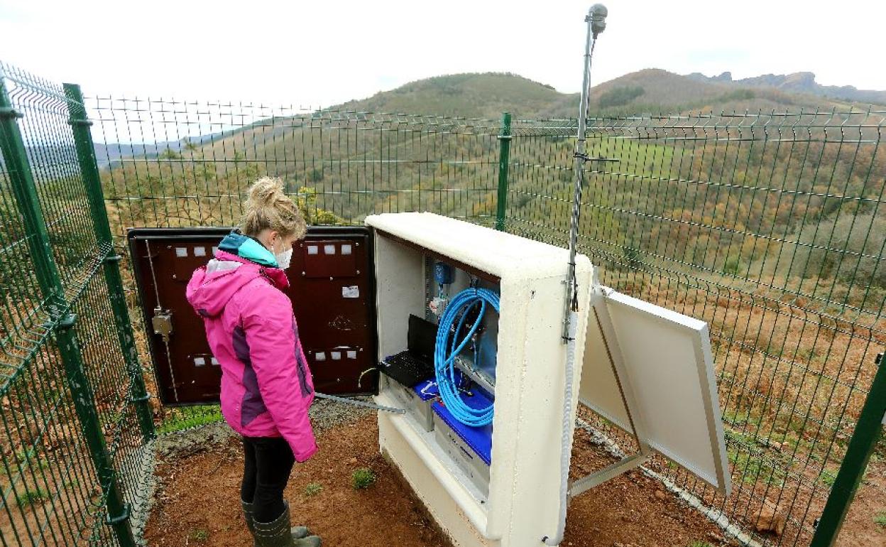La estación de Euskalsis en Oiartzun.