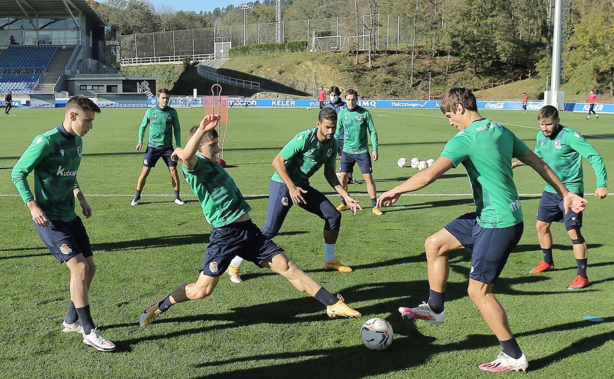 Dos sesiones antes del Nápoles - Real Sociedad del jueves