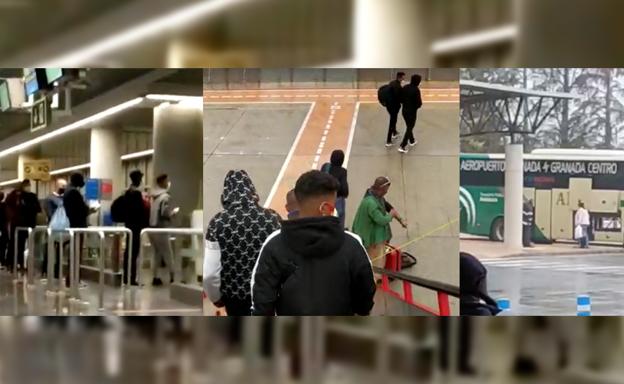 Imagen de uno de los inmigrantes que el fin de semana llegaron a Granada.