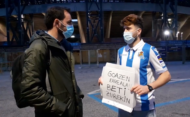 La historia del único aficionado de la Real Sociedad en Nápoles