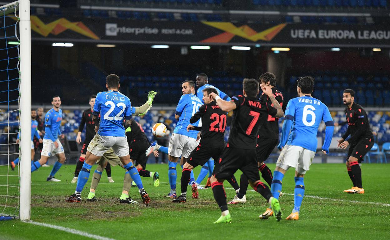 ¿Quién fue el mejor jugador de la Real Sociedad ante el Nápoles?