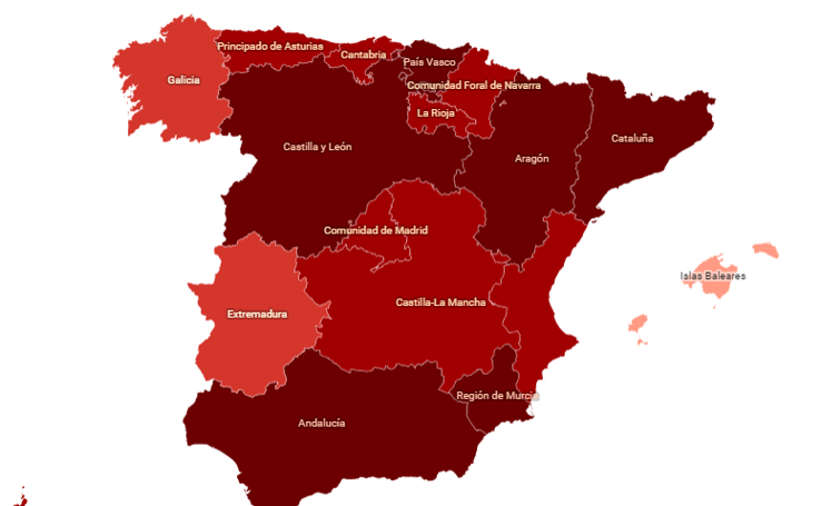 Consulta la medidas de cada Comunidad autónoma por Navidad