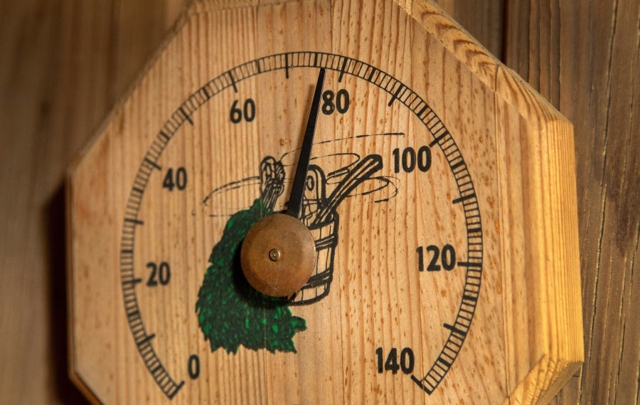 Fotos: Ver el partido, desde la sauna