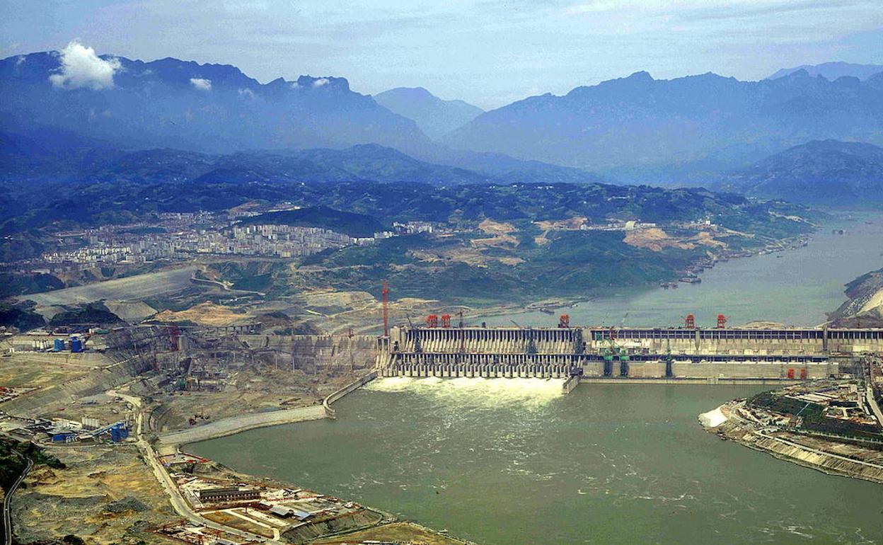 Embalse Three Georges Dam en China. 