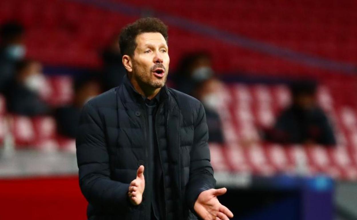 Diego Simeone, entrenador del Atlético de Madrid. 