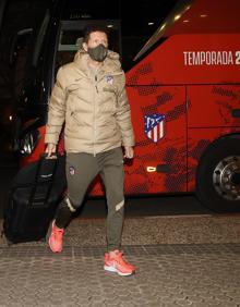 Imagen secundaria 2 - Los jugadores del Atlético de Madrid ya están en San Sebastián.