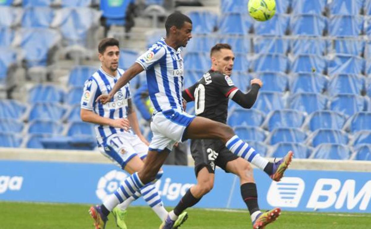 Imanol en la previa del Real Sociedad-Atletico de Madrid: «Isak podría ser pichici de la categoría»