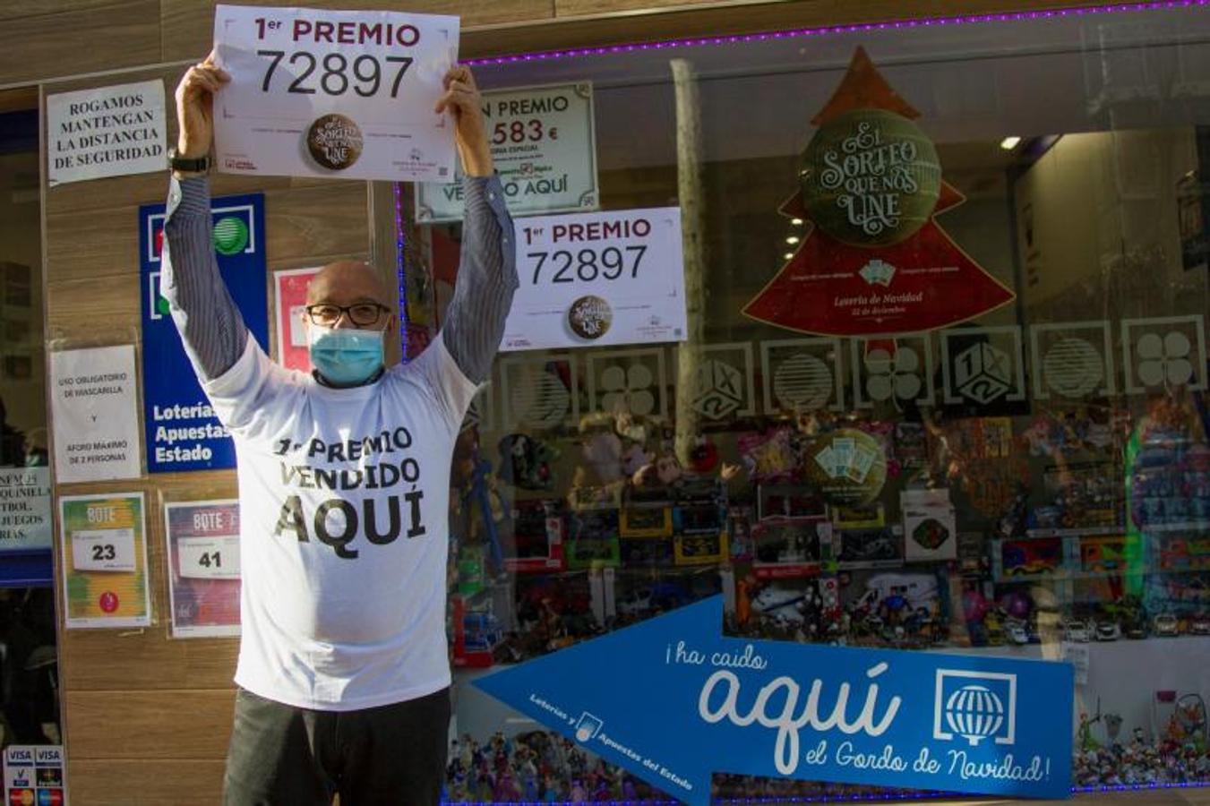 El kiosko El Calvo, situado en el número 23 de la avenida Víctor Gallego de Zamora, ha repartido un décimo del número 72897