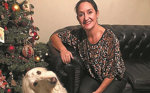 Ainhoa, en su casa de Milán. Celebrará estas navidades desde la distancia, y no solo de su familia de Errenteria, sino también de la de su marido, que es italiano.